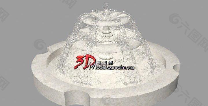 喷水池 喷泉 Fountain 02