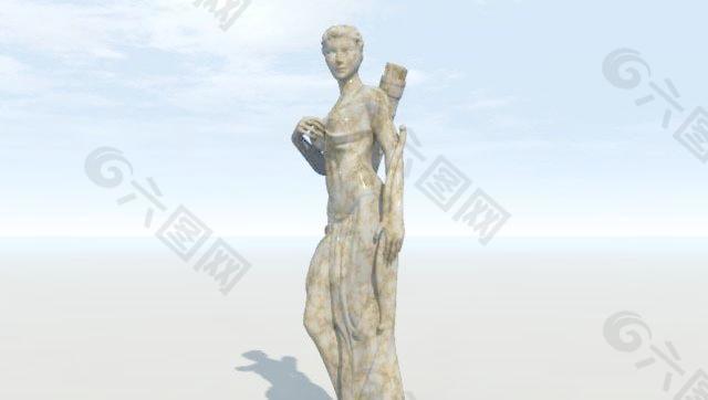 Classical Statues 女弓箭手雕像