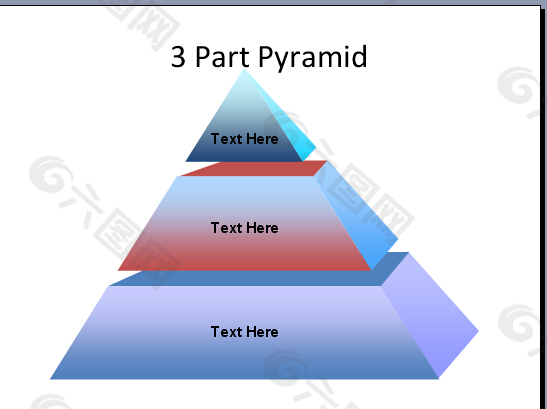 三层金字塔ppt图片