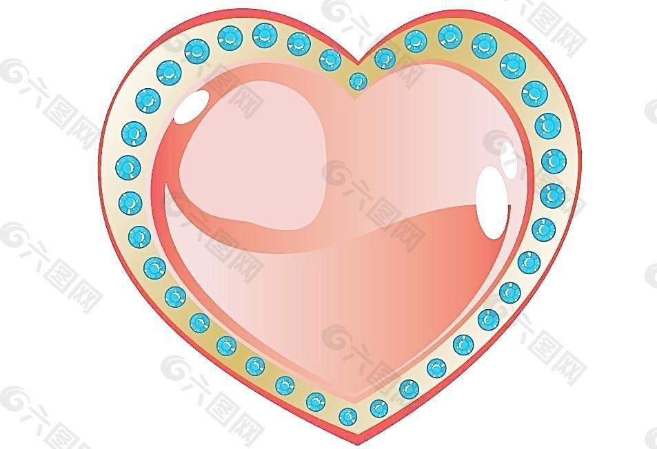宝石红心图片