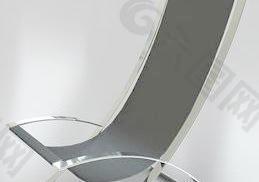 Modern chair (leather, chrome) 现代椅子(皮质,铬, 铬合金)