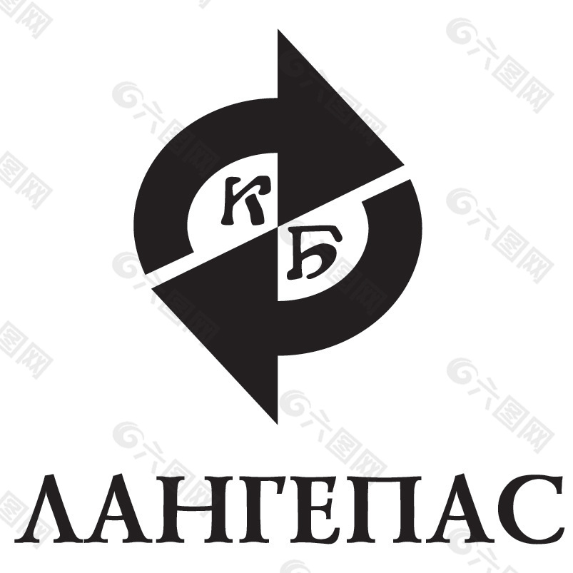 Langapas银行Logo标志矢量图