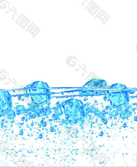 水中冰块主题psd分层素材设计元素素材免费下载 图片编号 六图网