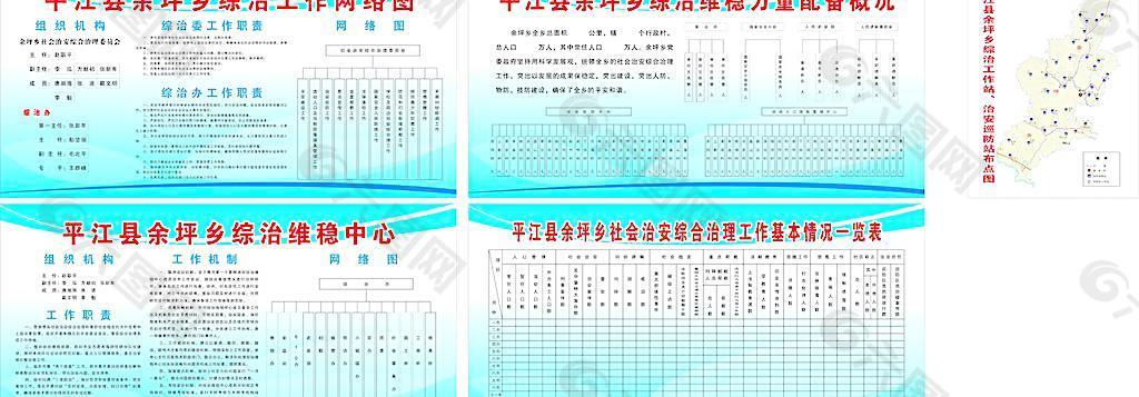 余坪乡综治工作网络图图片