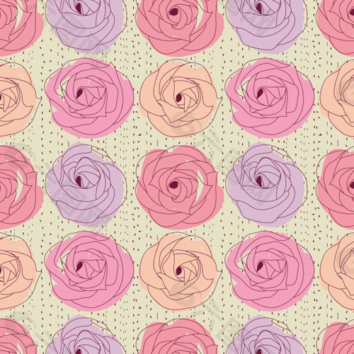 粉红色花卉图案载体材料