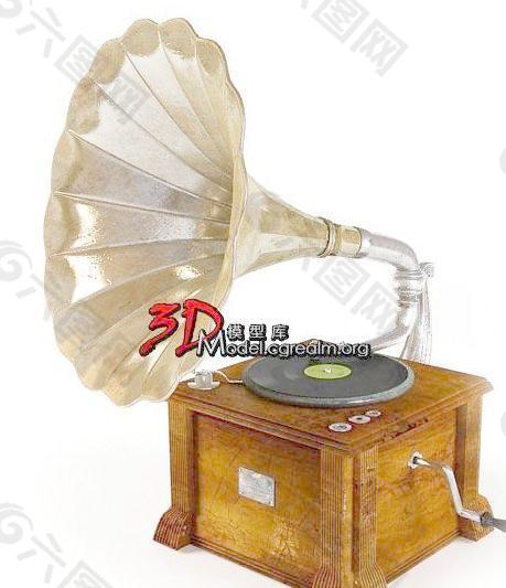 留声机 gramophone (带贴图)