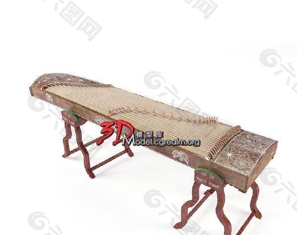 古筝 guzheng (带贴图)