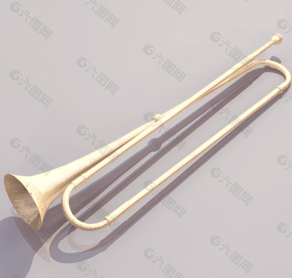 TRUMPET 小号乐器模型01