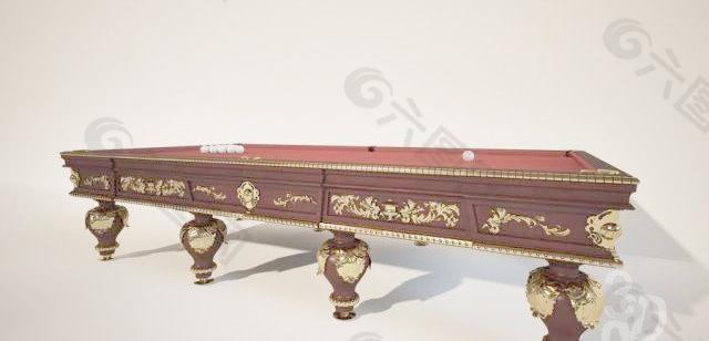 billiard table golden 豪华台球桌