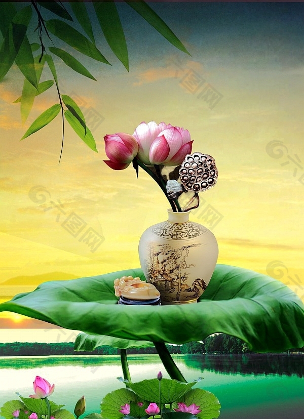 莲采荷