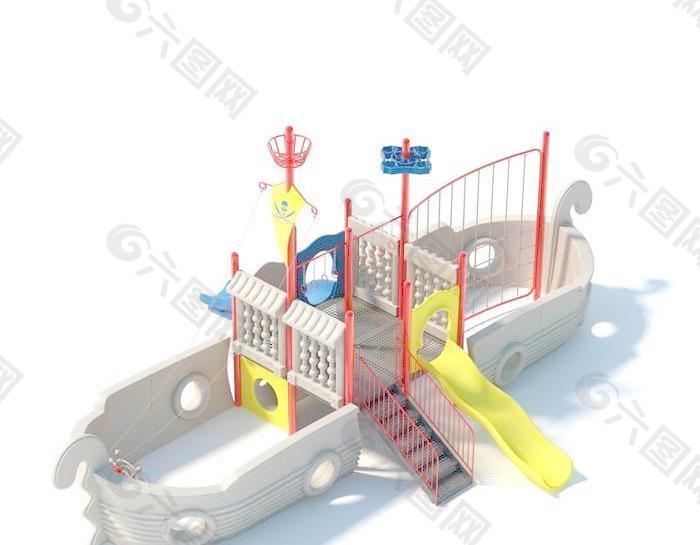 play structure 公园大型娱乐结构 儿童娱乐设施052