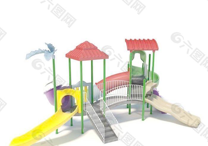 play structure 滑梯 公园娱乐结构 儿童娱乐设施047