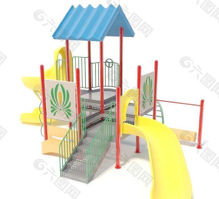 play structure 娱乐结构架 滑梯 公园娱乐结构043