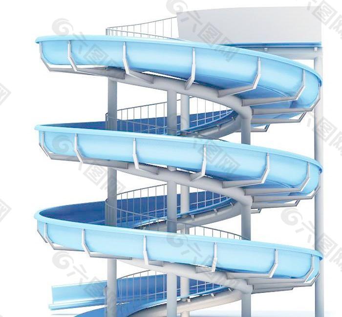 water slide 旋转式滑水滑梯07
