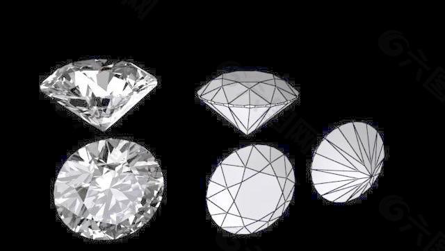 3D钻石 diamond 3D model