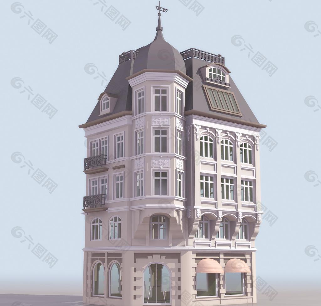 BANKHAUS 楼房模型01