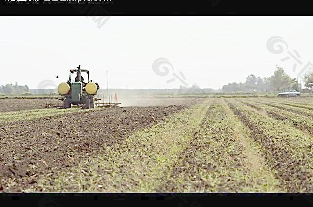 农机耕作视频素材图片