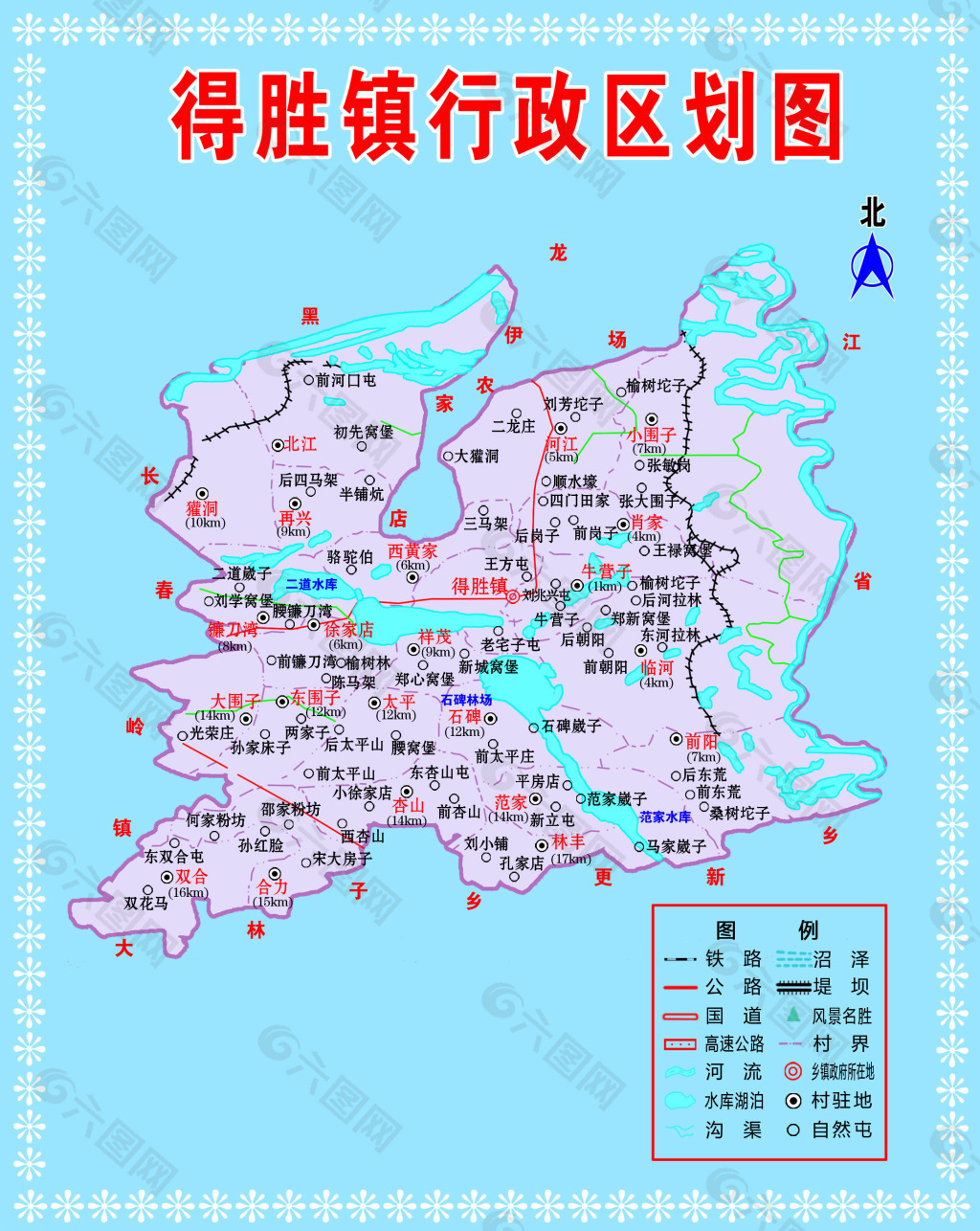 扶余市三井子镇地图素材免费下载(图片编号:3943005)-六图网