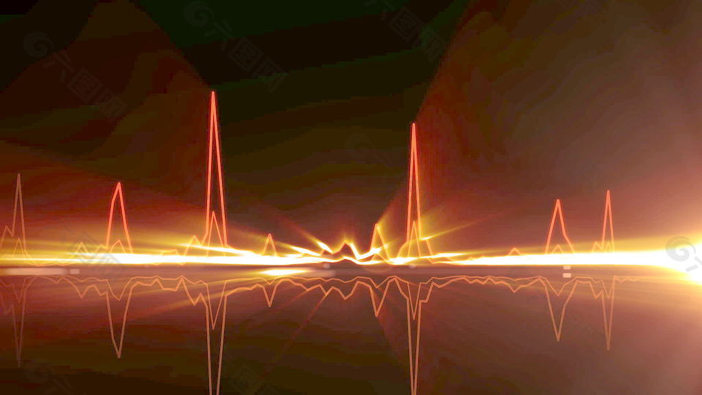 光波的声音运动背景 视频免费下载