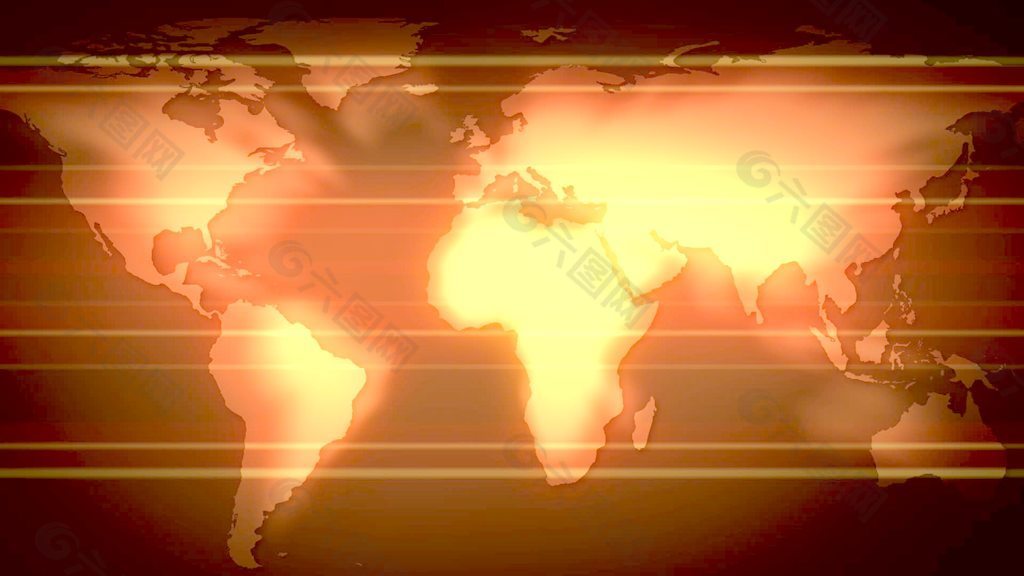 滚动的红色发光的扁平的地球运动的背景 视频免费下载