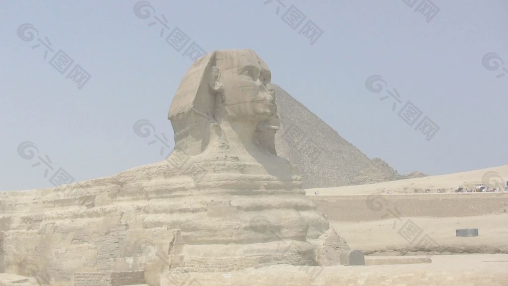 埃及的金字塔和狮身人面像股票视频 视频免费下载