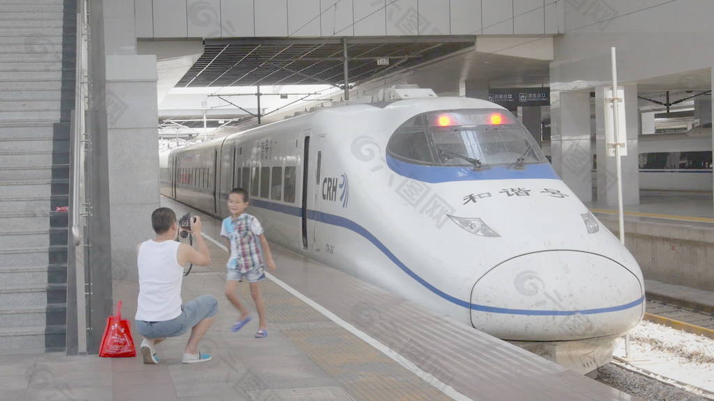 中国高速列车的录像 视频免费下载