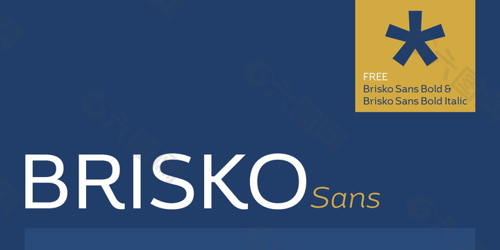 Brisko Sans Bold英文字体