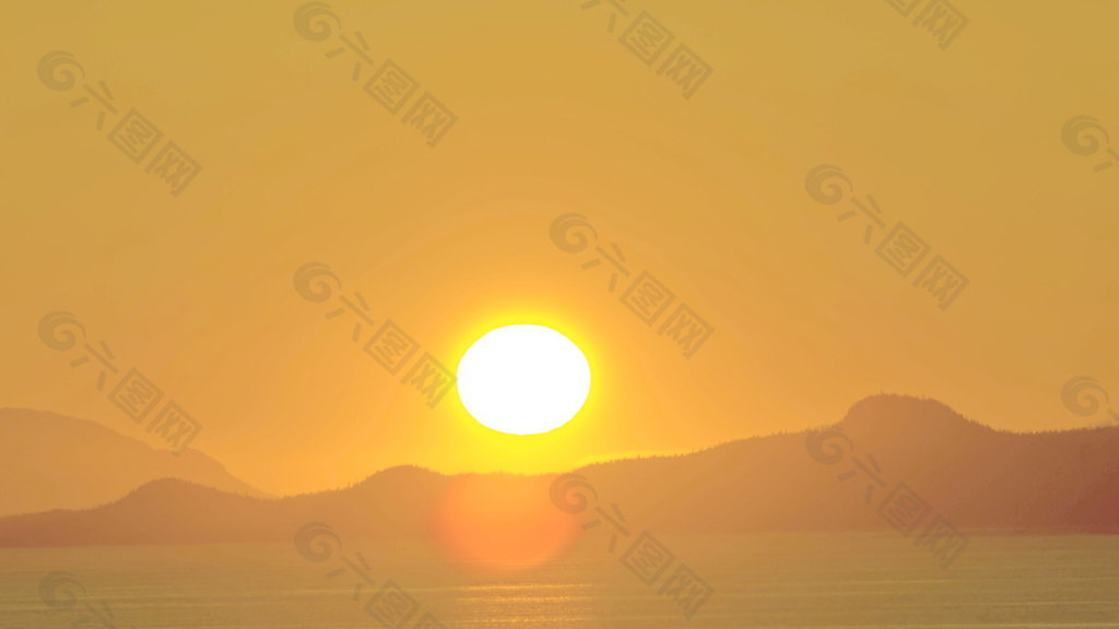 阿拉斯加4k超高清设置橙色的太阳 视频免费下载