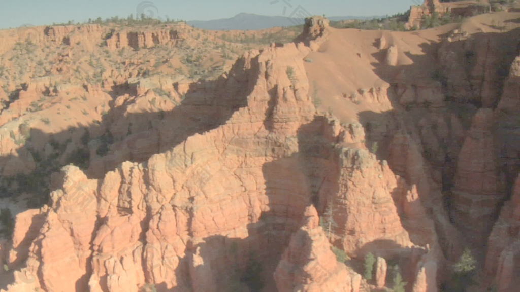 红色岩石的峡谷3股票的录像 视频免费下载