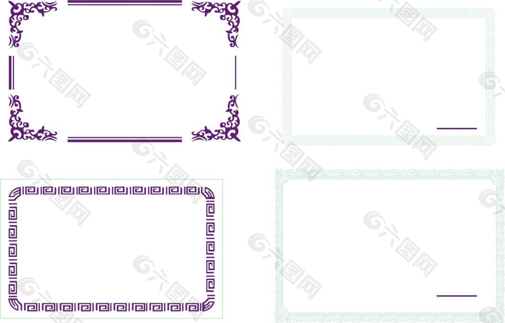 中国风边框设计元素素材免费下载 图片编号 六图网
