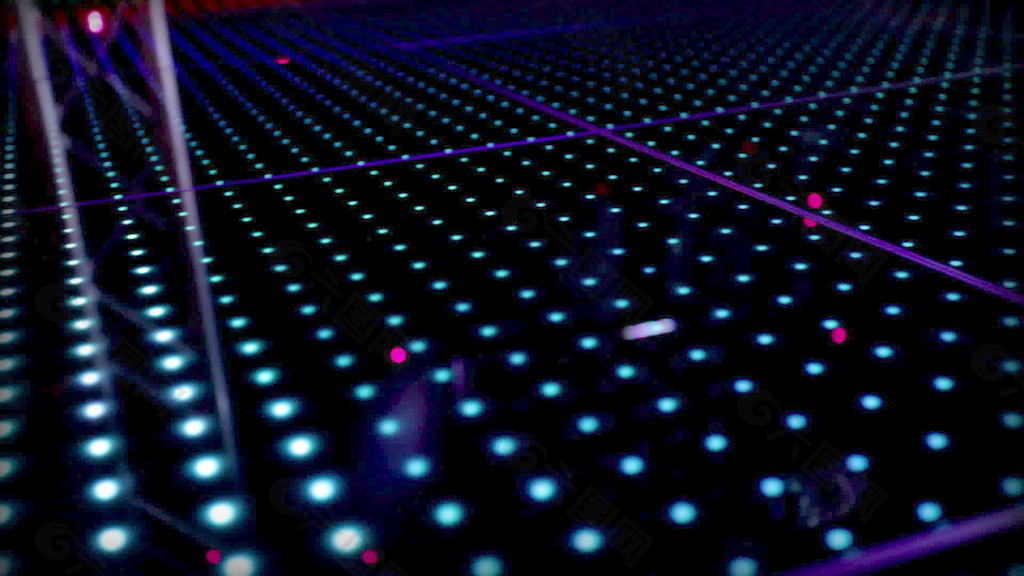 LED地板图案运动背景 视频免费下载