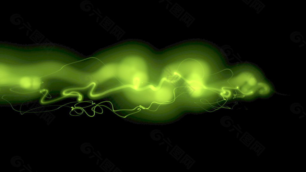 亮绿色的抽象形式可视化1运动背景 视频免费下载