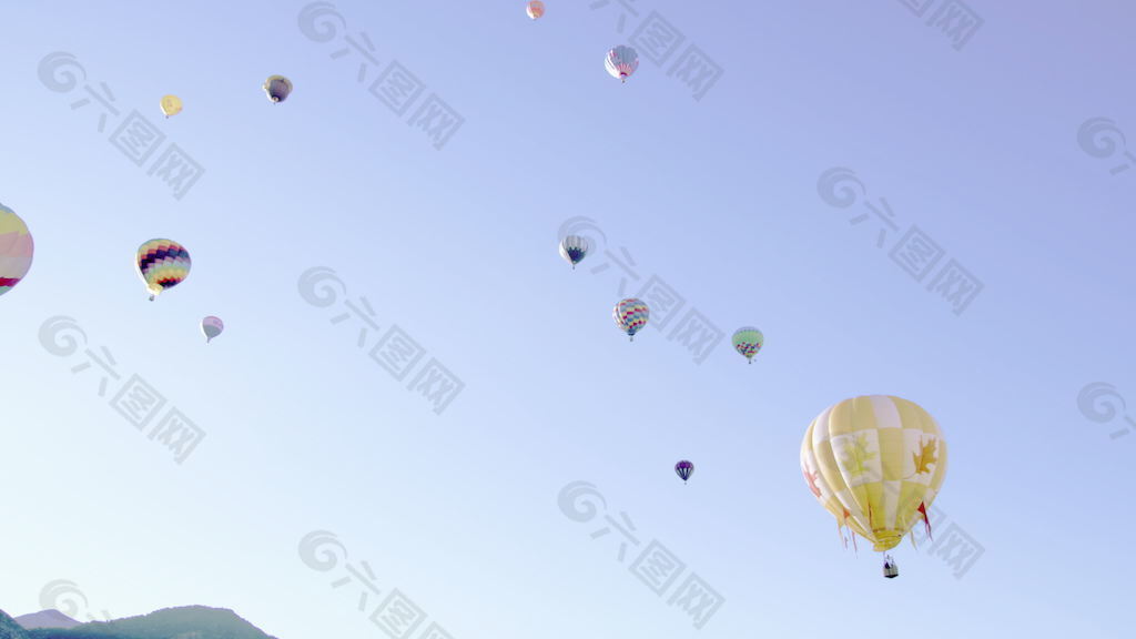 什锦热气球在犹他州县，犹他州的16个4K超高清 视频免费下载