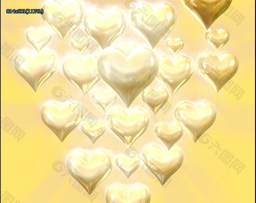 黄色水晶爱心