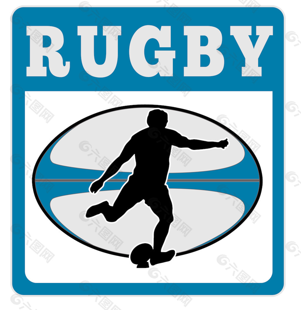 橄榄球运动员踢球