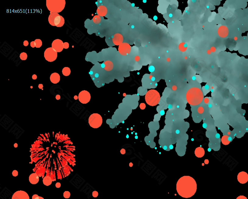 红色光斑粒子