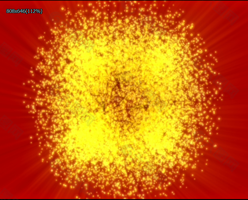 黄色粒子特效视频素材
