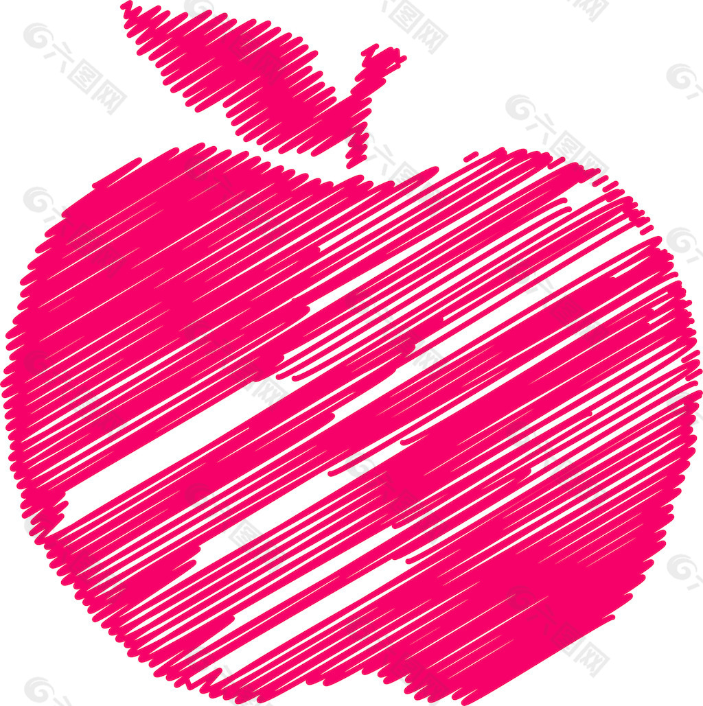 涂鸦红苹果