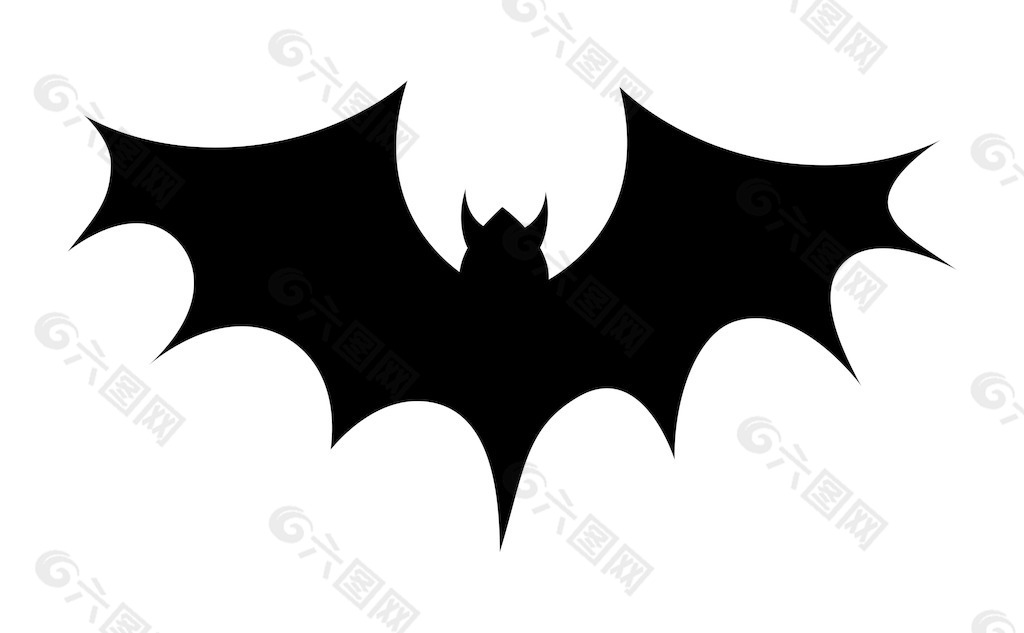 可怕的蝙蝠形状向量