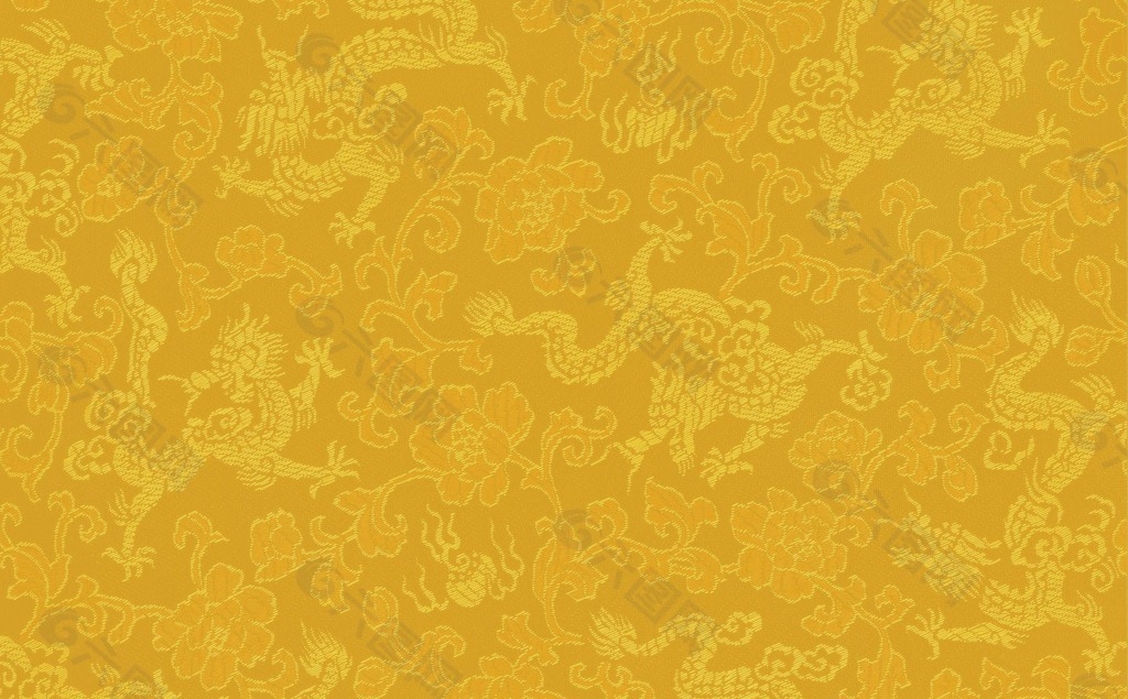 金黄色龙图腾背景素材仿刺绣背景素材免费下载 图片编号 六图网
