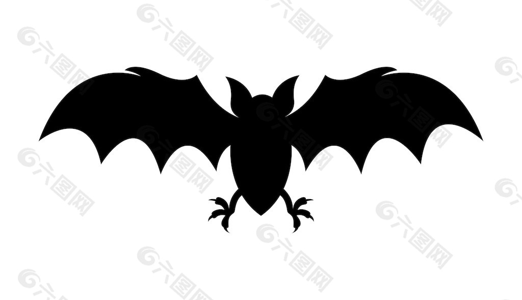 万圣节恐怖的蝙蝠
