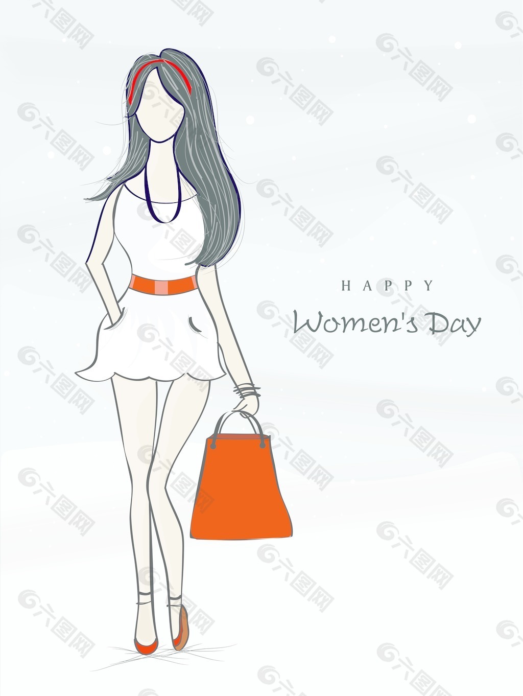 三八妇女节庆祝贺卡设计