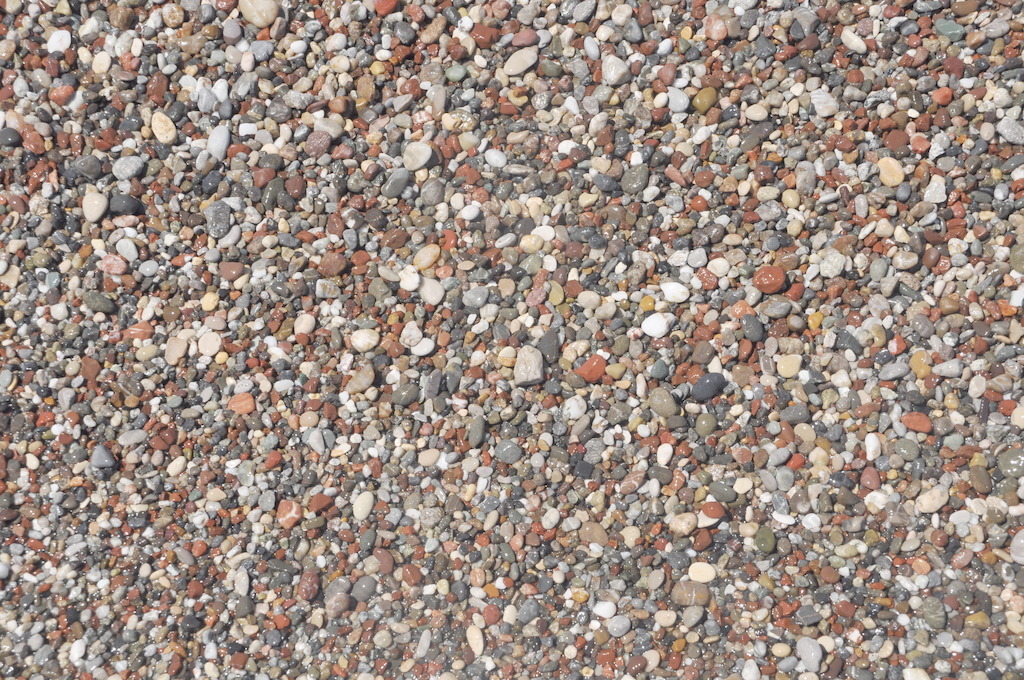 海滩上的石头