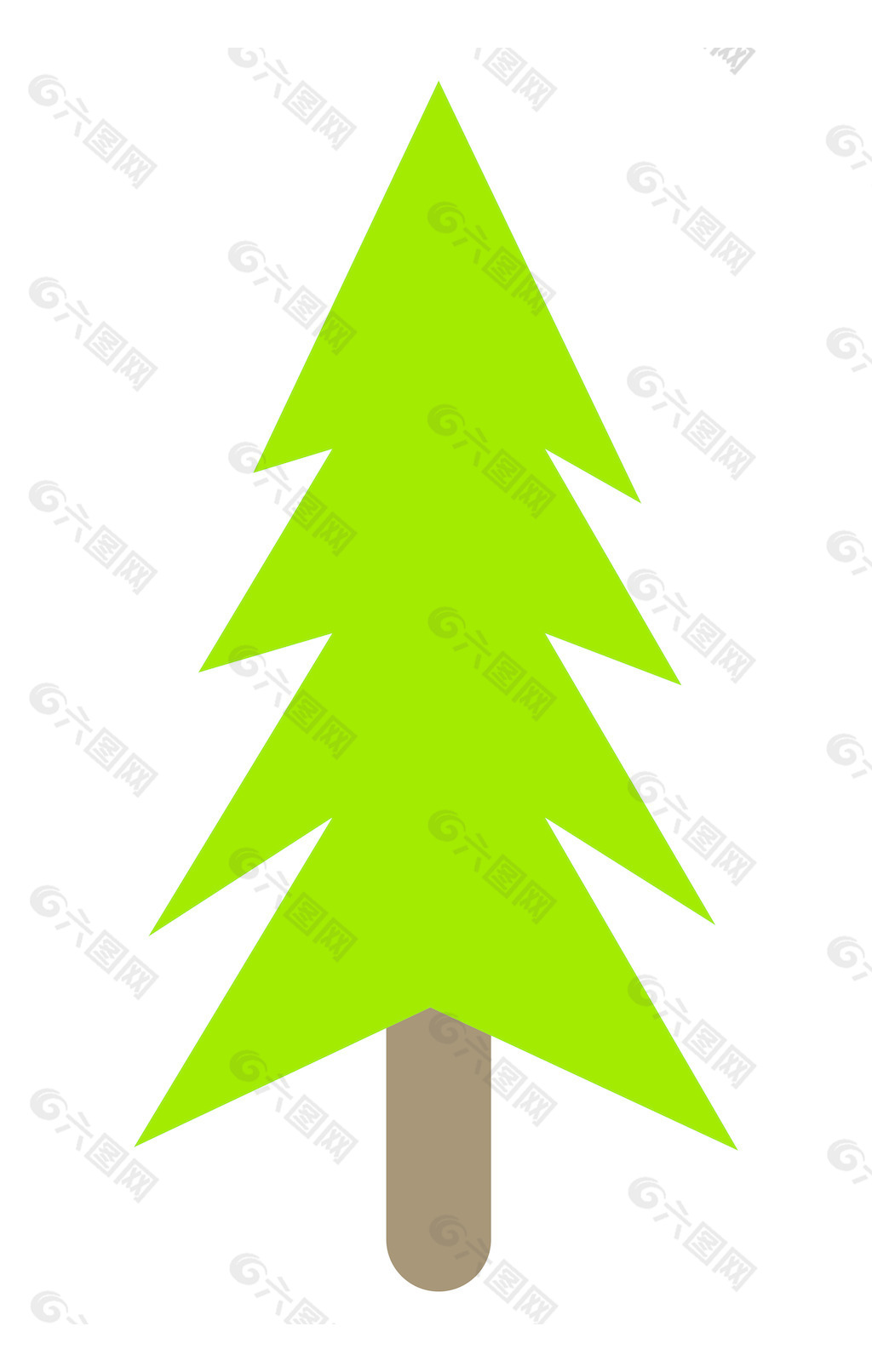 绿色的圣诞树形状的设计