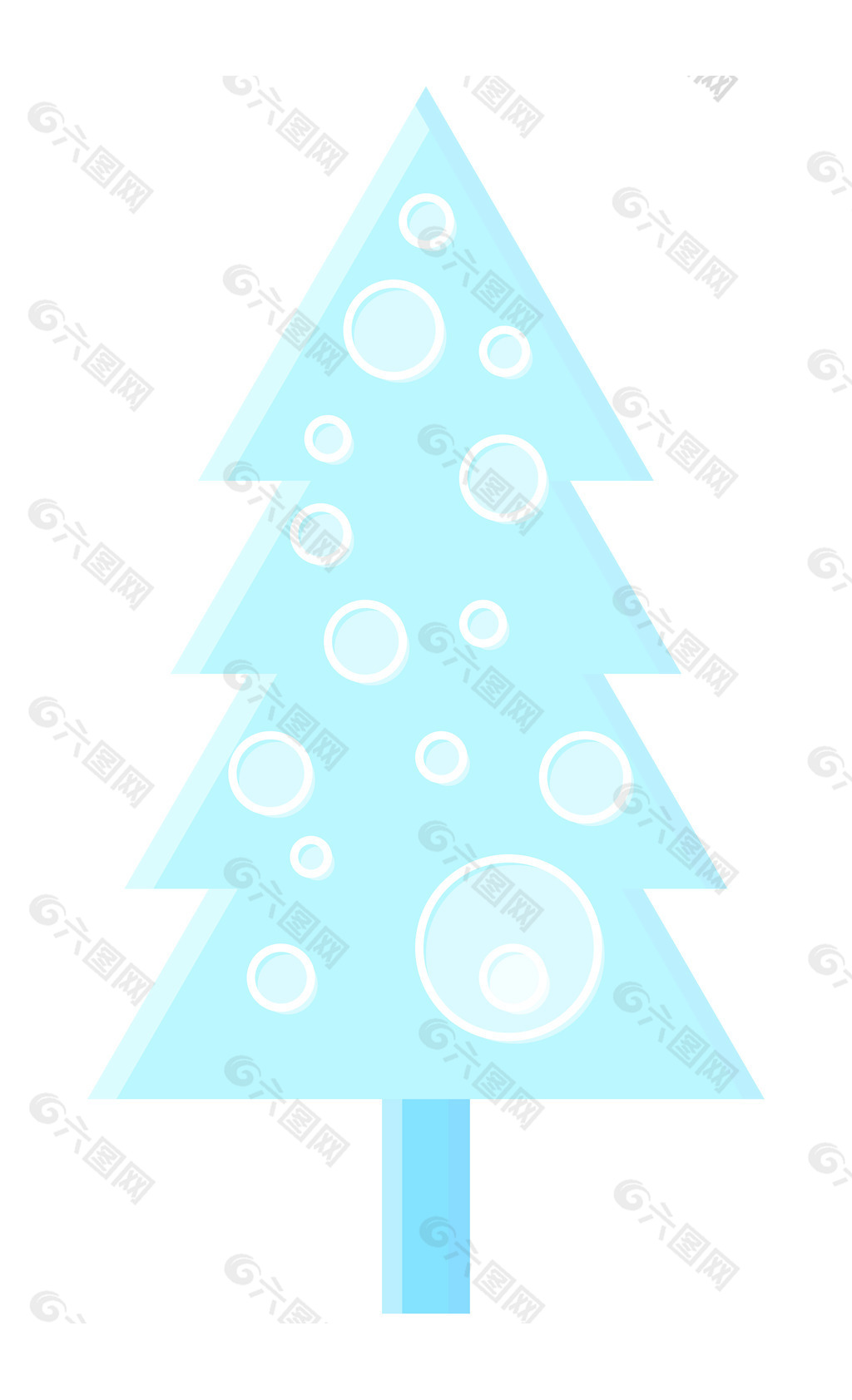 圆型圣诞树