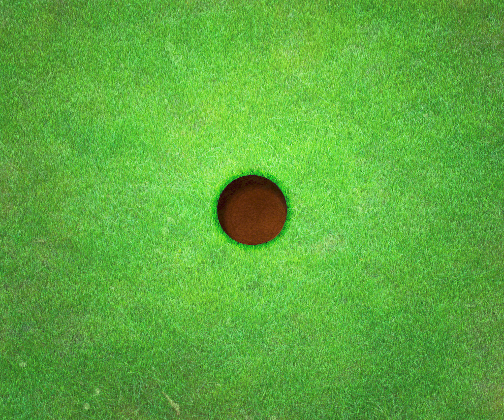 高尔夫球洞的背景