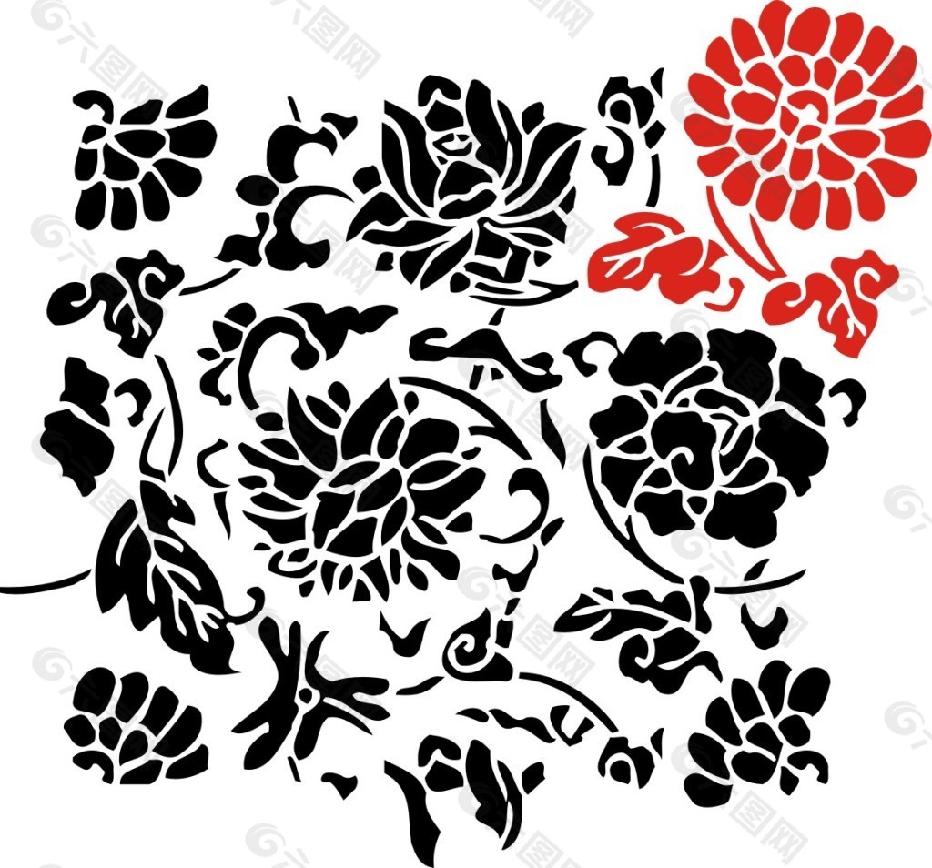 欧式花纹