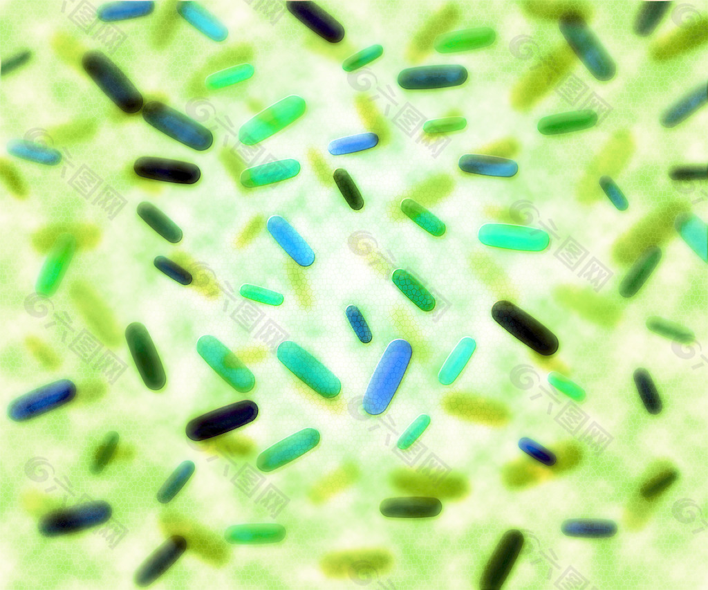 绿色病毒纹理背景