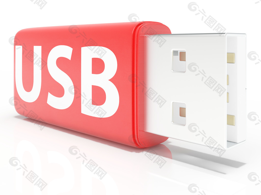 USB闪存驱动器的便携式存储或内存显示