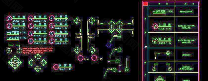 制图符号CAD图块素材